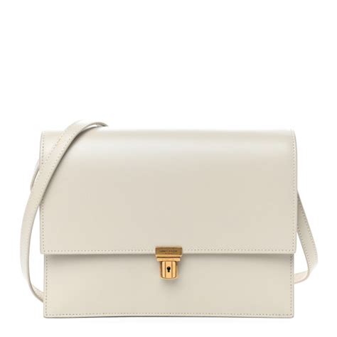 SAINT LAURENT Smooth Calfskin Tuc Mini Bag Crema Soft